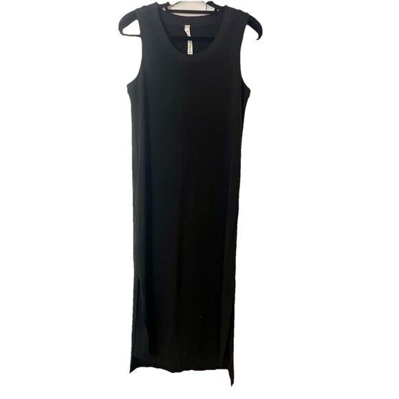 NWOT Lululemon All Yours Pima Cotton, Black Tank Midi Dress. Athleisure Size 8 - Picture 1 of 7